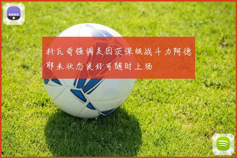 科瓦奇强调美因茨保级战斗力阿德耶米状态良好可随时上场